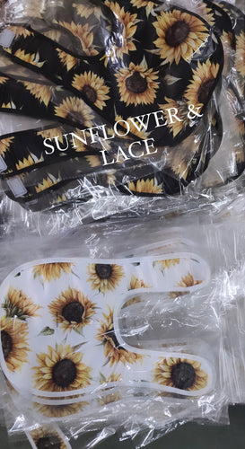 Sunflower baby bibs