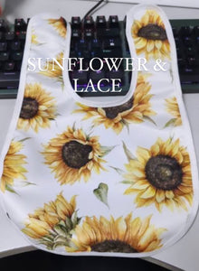 Sunflower baby bibs