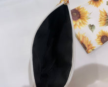 Load image into Gallery viewer, Sunflower tassel make up/travel bag